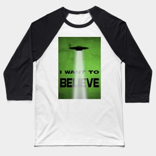 X-Files - I Want to Believe Baseball T-Shirt